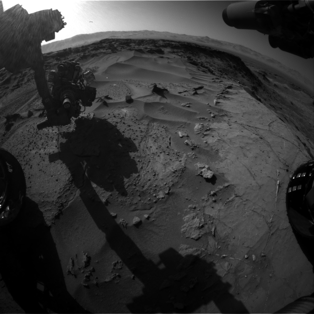 Nasa's Mars rover Curiosity acquired this image using its Front Hazard Avoidance Camera (Front Hazcam) on Sol 1278, at drive 1182, site number 53