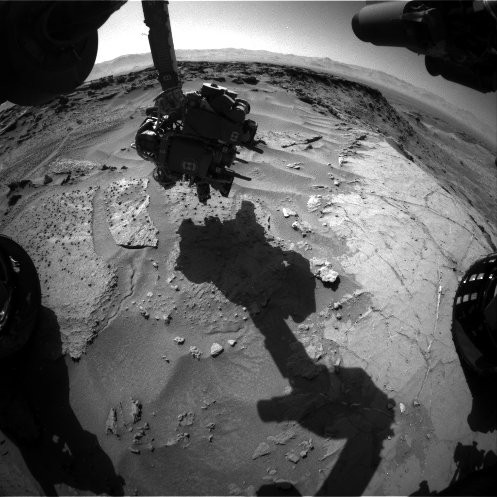 Nasa's Mars rover Curiosity acquired this image using its Front Hazard Avoidance Camera (Front Hazcam) on Sol 1279, at drive 1182, site number 53