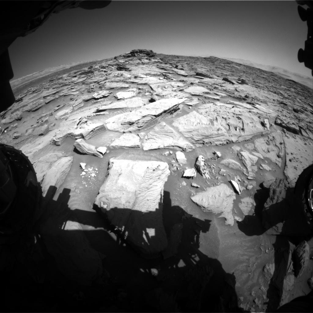 Nasa's Mars rover Curiosity acquired this image using its Front Hazard Avoidance Camera (Front Hazcam) on Sol 1282, at drive 1470, site number 53