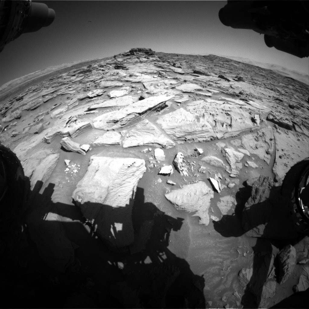 Nasa's Mars rover Curiosity acquired this image using its Front Hazard Avoidance Camera (Front Hazcam) on Sol 1282, at drive 1470, site number 53