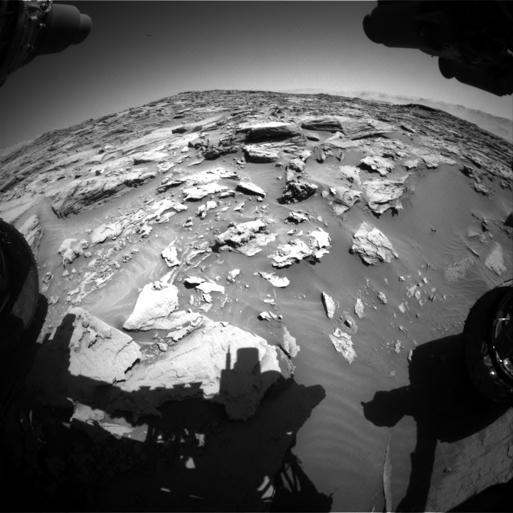 Nasa's Mars rover Curiosity acquired this image using its Front Hazard Avoidance Camera (Front Hazcam) on Sol 1283, at drive 1756, site number 53