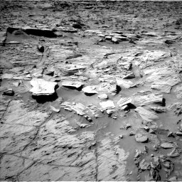 Nasa's Mars rover Curiosity acquired this image using its Left Navigation Camera on Sol 1284, at drive 1882, site number 53