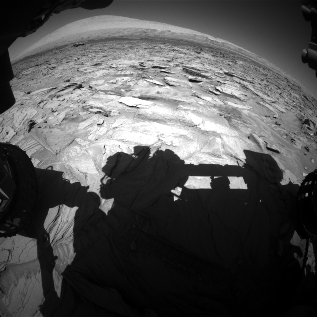 Nasa's Mars rover Curiosity acquired this image using its Front Hazard Avoidance Camera (Front Hazcam) on Sol 1290, at drive 2138, site number 53