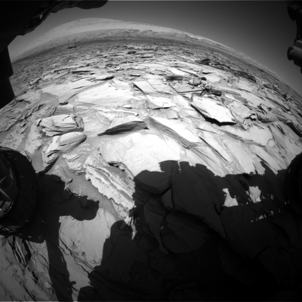 Nasa's Mars rover Curiosity acquired this image using its Front Hazard Avoidance Camera (Front Hazcam) on Sol 1292, at drive 2298, site number 53