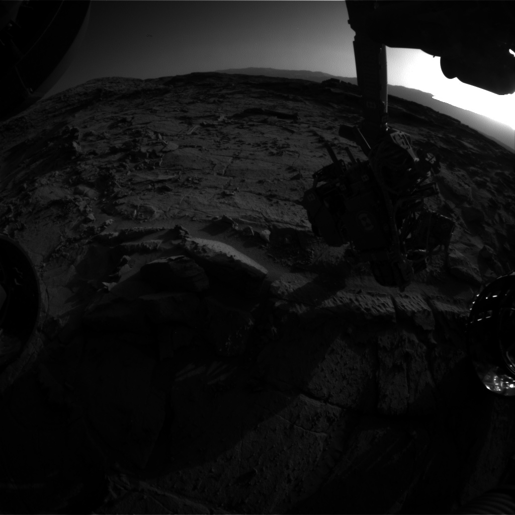 Nasa's Mars rover Curiosity acquired this image using its Front Hazard Avoidance Camera (Front Hazcam) on Sol 1300, at drive 2980, site number 53