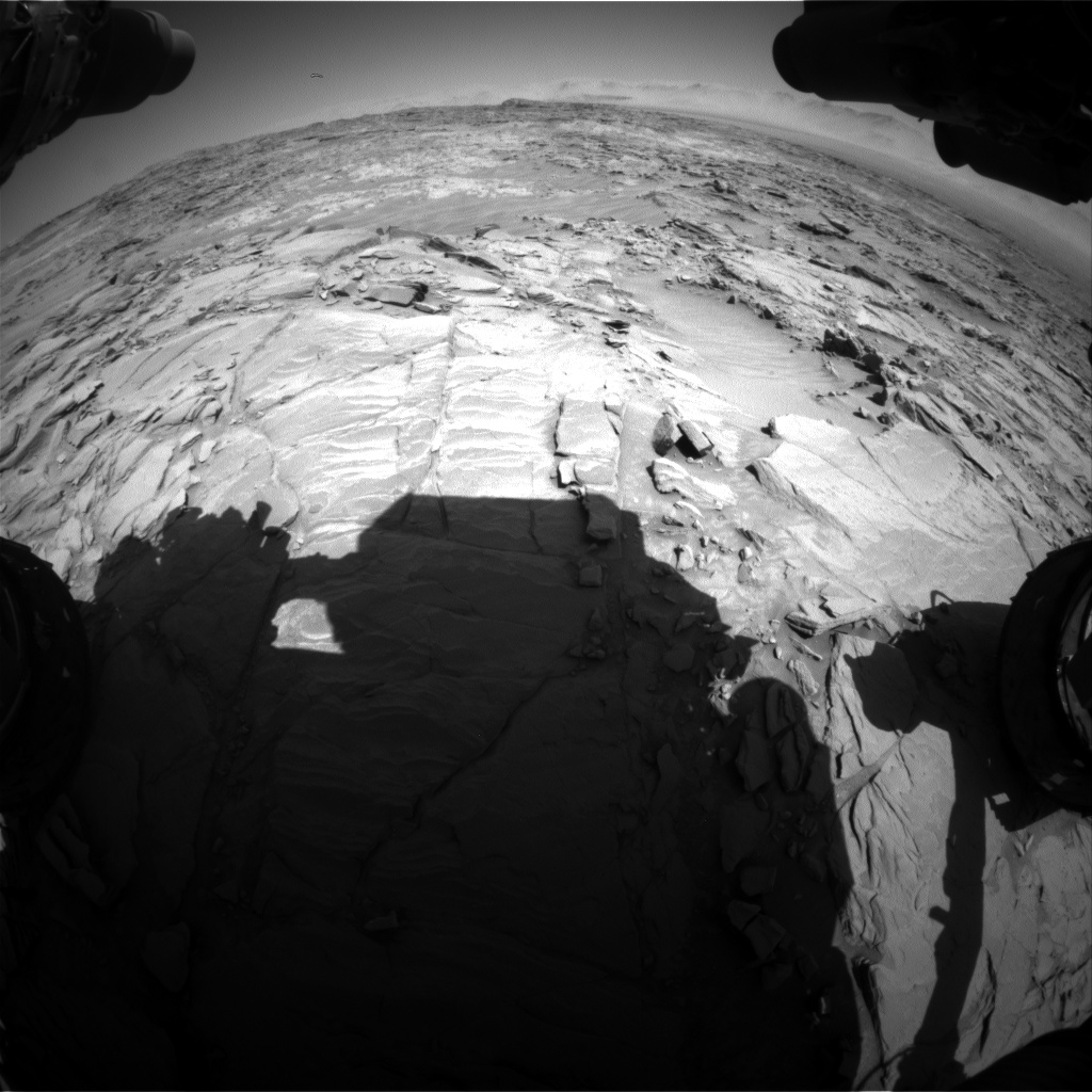 Nasa's Mars rover Curiosity acquired this image using its Front Hazard Avoidance Camera (Front Hazcam) on Sol 1311, at drive 238, site number 54