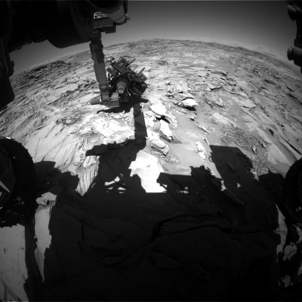 Nasa's Mars rover Curiosity acquired this image using its Front Hazard Avoidance Camera (Front Hazcam) on Sol 1314, at drive 388, site number 54