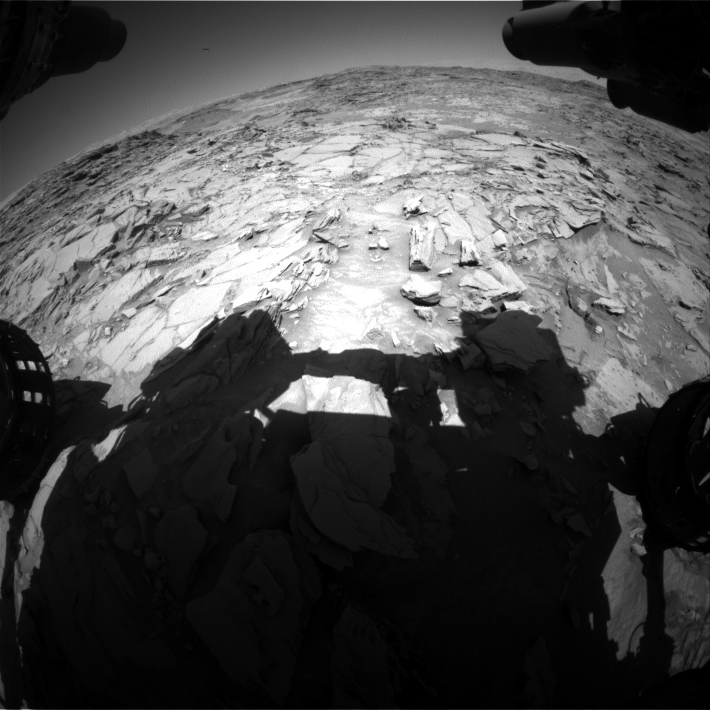 Nasa's Mars rover Curiosity acquired this image using its Front Hazard Avoidance Camera (Front Hazcam) on Sol 1316, at drive 412, site number 54