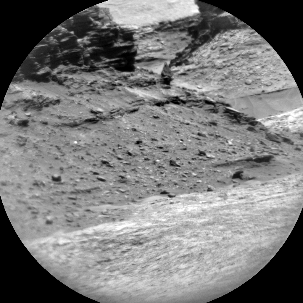 Nasa's Mars rover Curiosity acquired this image using its Chemistry & Camera (ChemCam) on Sol 1316, at drive 412, site number 54