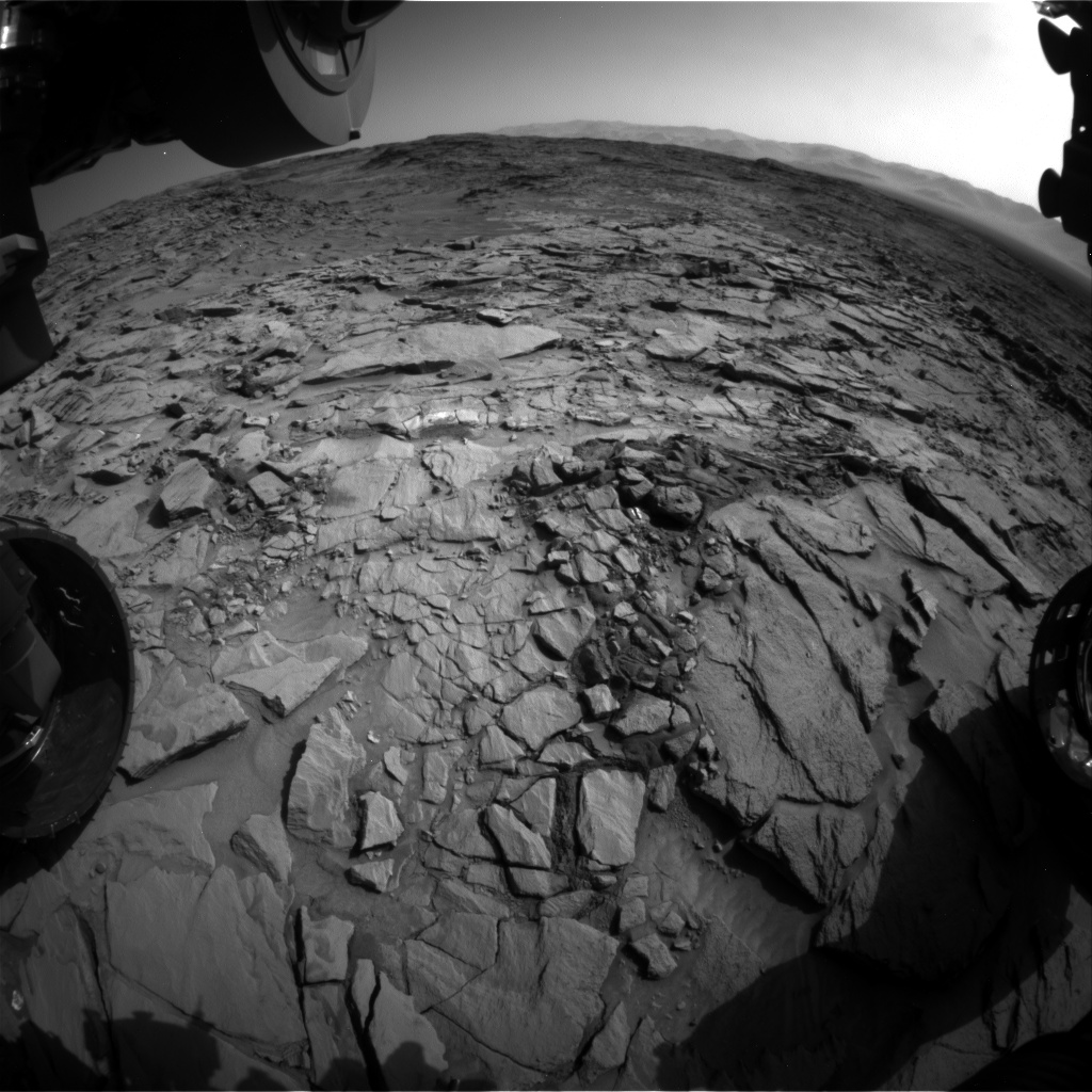 Nasa's Mars rover Curiosity acquired this image using its Front Hazard Avoidance Camera (Front Hazcam) on Sol 1325, at drive 746, site number 54