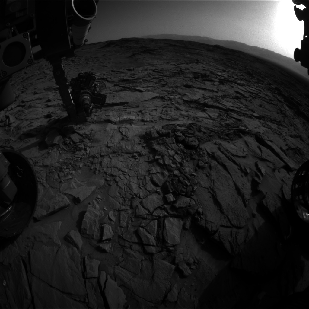 Nasa's Mars rover Curiosity acquired this image using its Front Hazard Avoidance Camera (Front Hazcam) on Sol 1326, at drive 746, site number 54