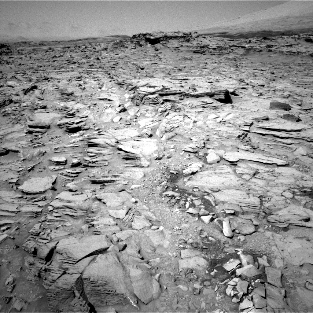 Nasa's Mars rover Curiosity acquired this image using its Left Navigation Camera on Sol 1329, at drive 938, site number 54