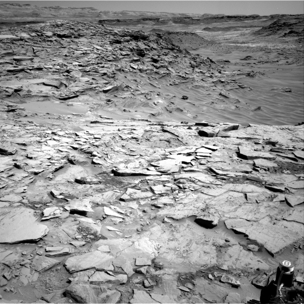Nasa's Mars rover Curiosity acquired this image using its Right Navigation Camera on Sol 1329, at drive 938, site number 54