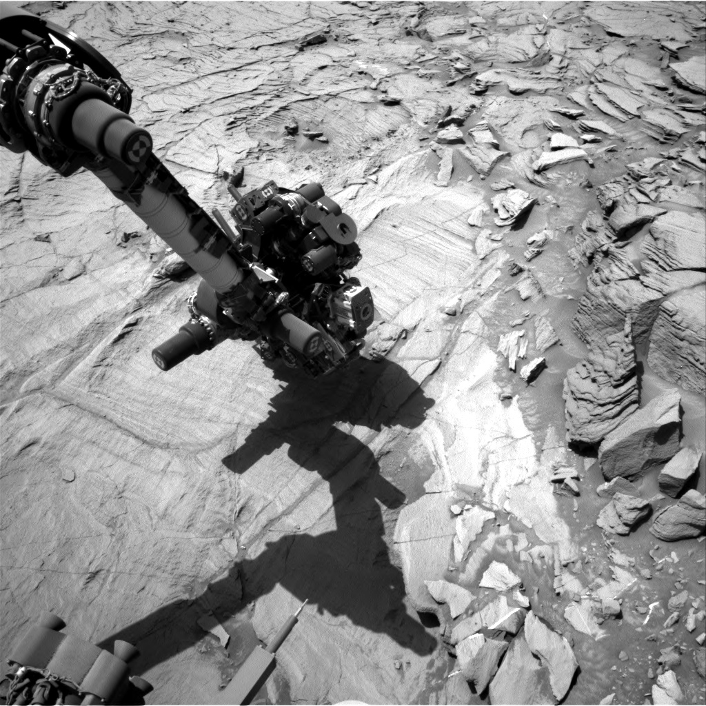 Nasa's Mars rover Curiosity acquired this image using its Right Navigation Camera on Sol 1332, at drive 938, site number 54