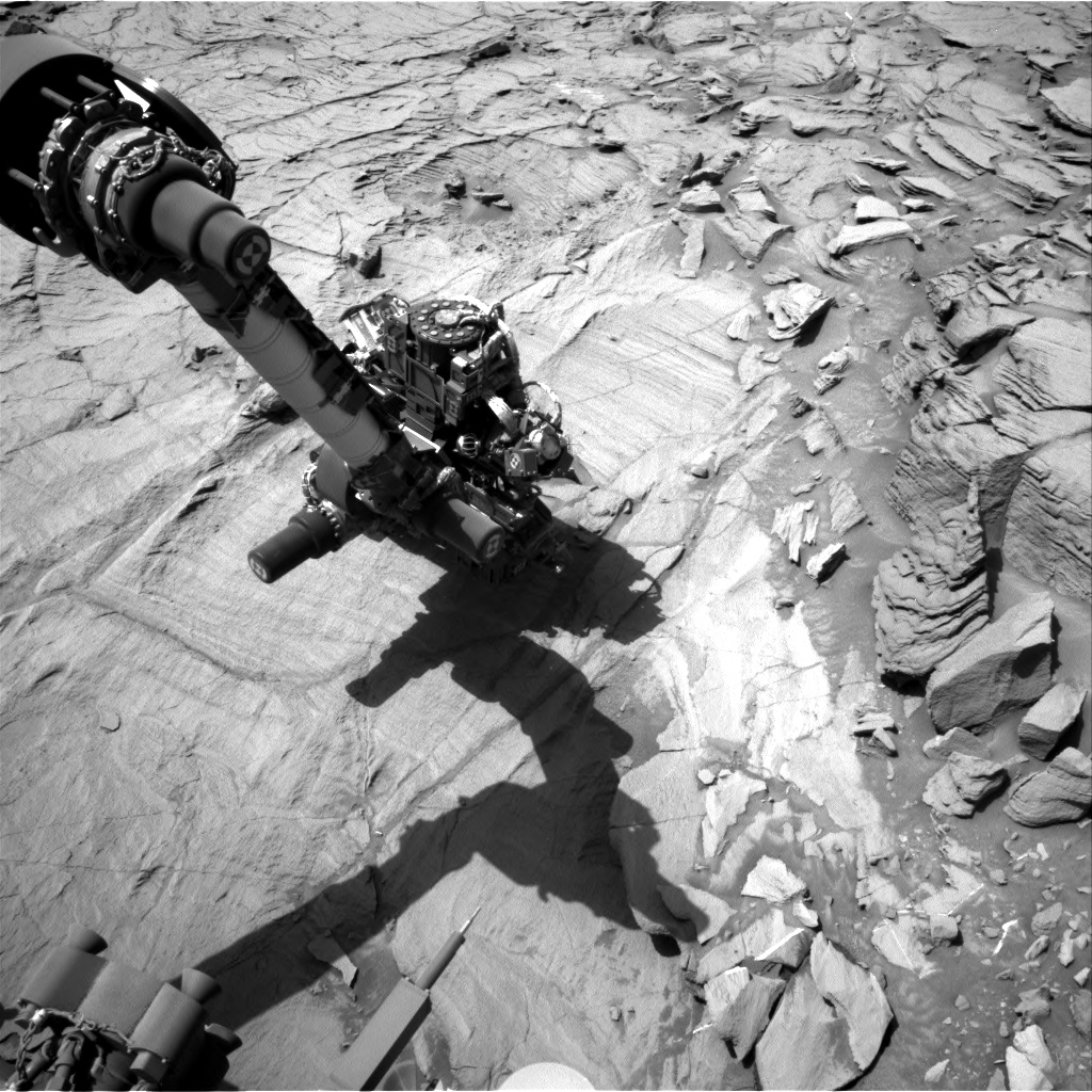 Nasa's Mars rover Curiosity acquired this image using its Right Navigation Camera on Sol 1332, at drive 938, site number 54