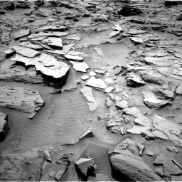 Nasa's Mars rover Curiosity acquired this image using its Left Navigation Camera on Sol 1344, at drive 1082, site number 54