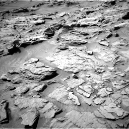 Nasa's Mars rover Curiosity acquired this image using its Left Navigation Camera on Sol 1344, at drive 1154, site number 54