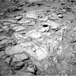 Nasa's Mars rover Curiosity acquired this image using its Left Navigation Camera on Sol 1344, at drive 1196, site number 54