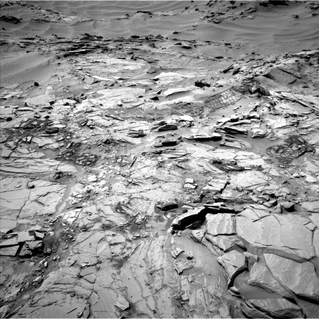 Nasa's Mars rover Curiosity acquired this image using its Left Navigation Camera on Sol 1344, at drive 1214, site number 54