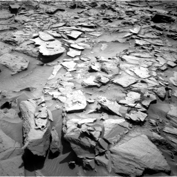 Nasa's Mars rover Curiosity acquired this image using its Right Navigation Camera on Sol 1344, at drive 1052, site number 54