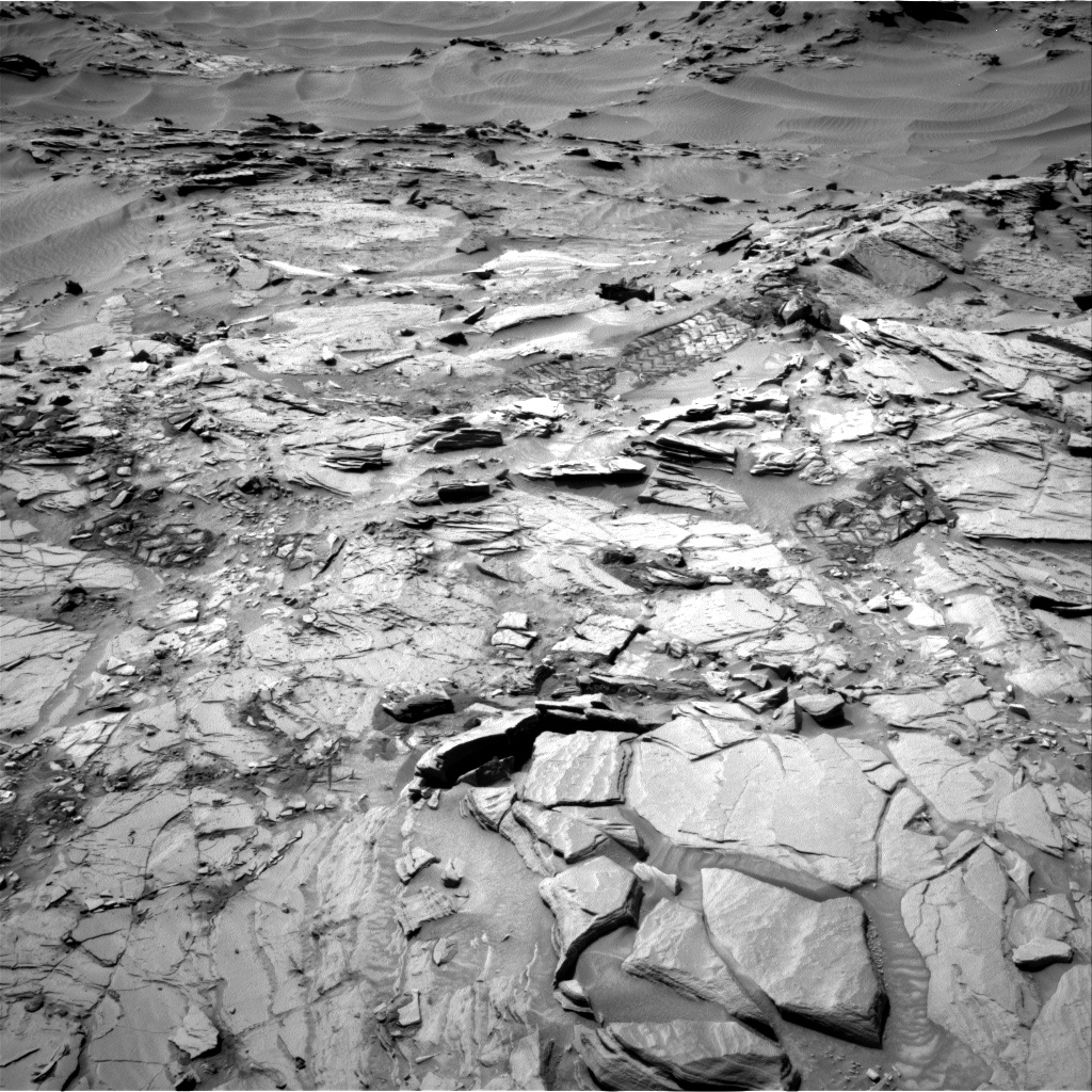 Nasa's Mars rover Curiosity acquired this image using its Right Navigation Camera on Sol 1344, at drive 1214, site number 54