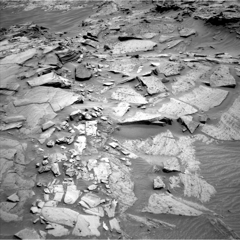 Nasa's Mars rover Curiosity acquired this image using its Left Navigation Camera on Sol 1346, at drive 1412, site number 54