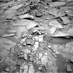 Nasa's Mars rover Curiosity acquired this image using its Left Navigation Camera on Sol 1346, at drive 1418, site number 54