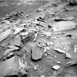 Nasa's Mars rover Curiosity acquired this image using its Left Navigation Camera on Sol 1346, at drive 1436, site number 54