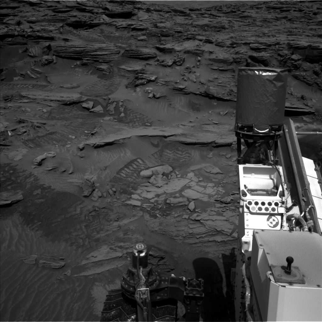 Nasa's Mars rover Curiosity acquired this image using its Left Navigation Camera on Sol 1346, at drive 1490, site number 54