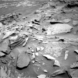 Nasa's Mars rover Curiosity acquired this image using its Right Navigation Camera on Sol 1346, at drive 1442, site number 54