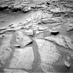 Nasa's Mars rover Curiosity acquired this image using its Right Navigation Camera on Sol 1346, at drive 1460, site number 54
