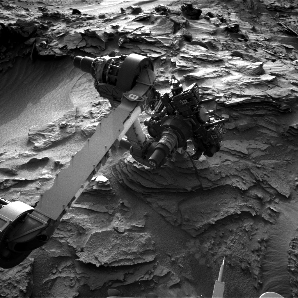 Nasa's Mars rover Curiosity acquired this image using its Left Navigation Camera on Sol 1348, at drive 1490, site number 54