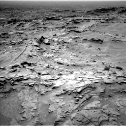 Nasa's Mars rover Curiosity acquired this image using its Left Navigation Camera on Sol 1349, at drive 1496, site number 54