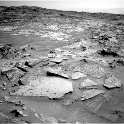 Nasa's Mars rover Curiosity acquired this image using its Left Navigation Camera on Sol 1349, at drive 1514, site number 54