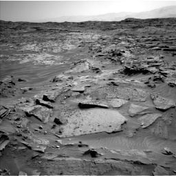 Nasa's Mars rover Curiosity acquired this image using its Left Navigation Camera on Sol 1349, at drive 1526, site number 54