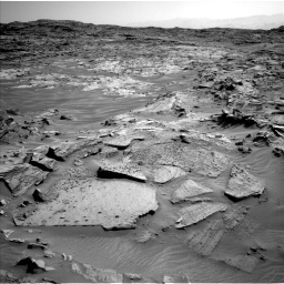 Nasa's Mars rover Curiosity acquired this image using its Left Navigation Camera on Sol 1349, at drive 1532, site number 54