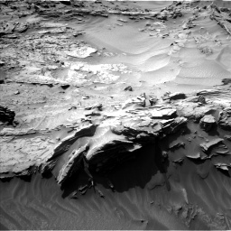 Nasa's Mars rover Curiosity acquired this image using its Left Navigation Camera on Sol 1349, at drive 1562, site number 54