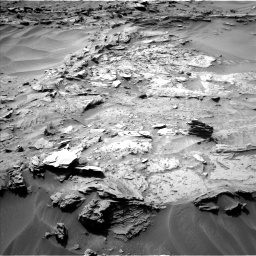 Nasa's Mars rover Curiosity acquired this image using its Left Navigation Camera on Sol 1349, at drive 1574, site number 54