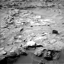 Nasa's Mars rover Curiosity acquired this image using its Left Navigation Camera on Sol 1349, at drive 1592, site number 54