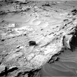 Nasa's Mars rover Curiosity acquired this image using its Left Navigation Camera on Sol 1349, at drive 1598, site number 54
