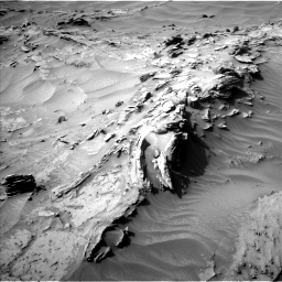 Nasa's Mars rover Curiosity acquired this image using its Left Navigation Camera on Sol 1349, at drive 1604, site number 54