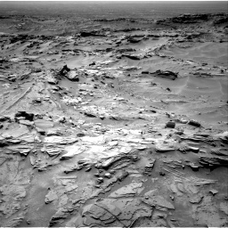 Nasa's Mars rover Curiosity acquired this image using its Right Navigation Camera on Sol 1349, at drive 1496, site number 54