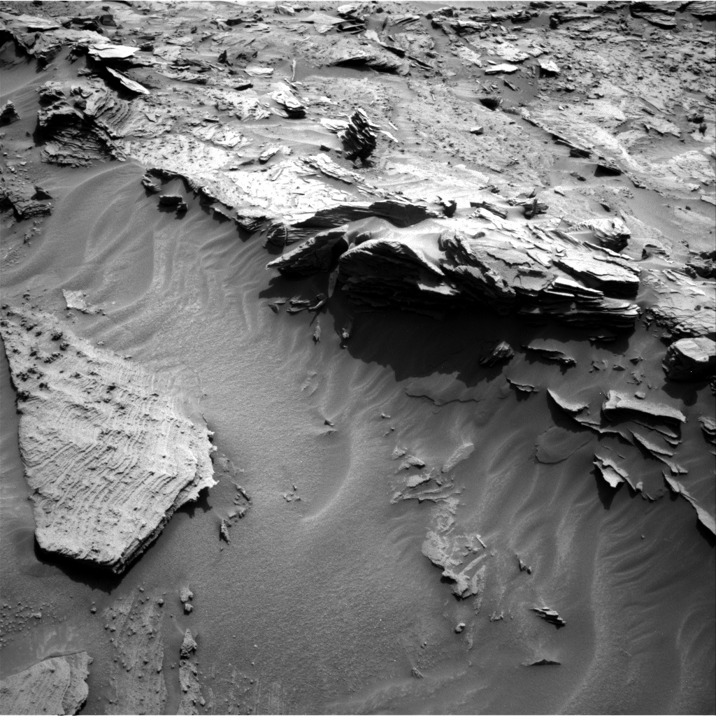 Nasa's Mars rover Curiosity acquired this image using its Right Navigation Camera on Sol 1349, at drive 1550, site number 54