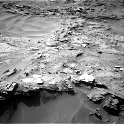 Nasa's Mars rover Curiosity acquired this image using its Right Navigation Camera on Sol 1349, at drive 1586, site number 54