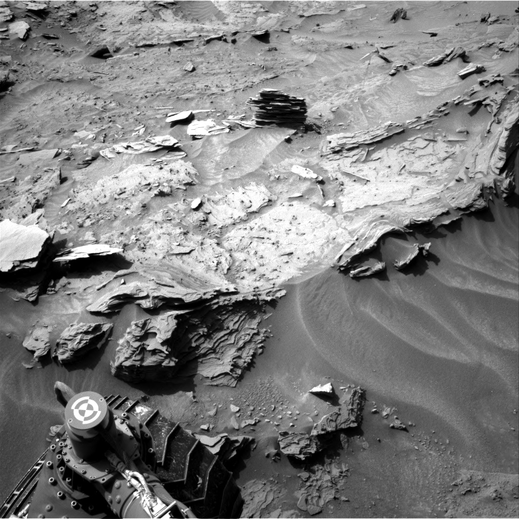 Nasa's Mars rover Curiosity acquired this image using its Right Navigation Camera on Sol 1349, at drive 1610, site number 54