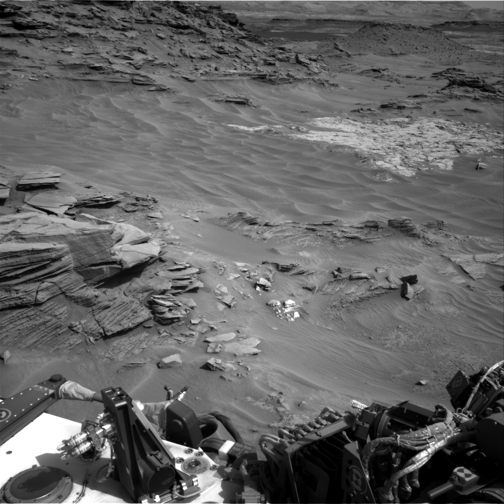Nasa's Mars rover Curiosity acquired this image using its Right Navigation Camera on Sol 1349, at drive 1610, site number 54