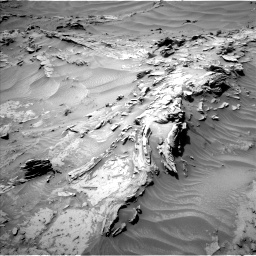 Nasa's Mars rover Curiosity acquired this image using its Left Navigation Camera on Sol 1352, at drive 1610, site number 54