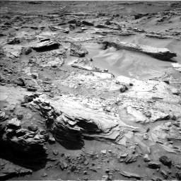 Nasa's Mars rover Curiosity acquired this image using its Left Navigation Camera on Sol 1352, at drive 1688, site number 54
