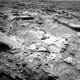 Nasa's Mars rover Curiosity acquired this image using its Left Navigation Camera on Sol 1352, at drive 1736, site number 54