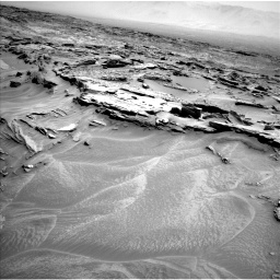 Nasa's Mars rover Curiosity acquired this image using its Left Navigation Camera on Sol 1353, at drive 1784, site number 54